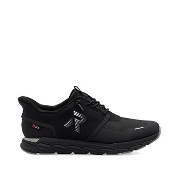 Rieker Tex Easy On Elasticated Lace Shoe - Black